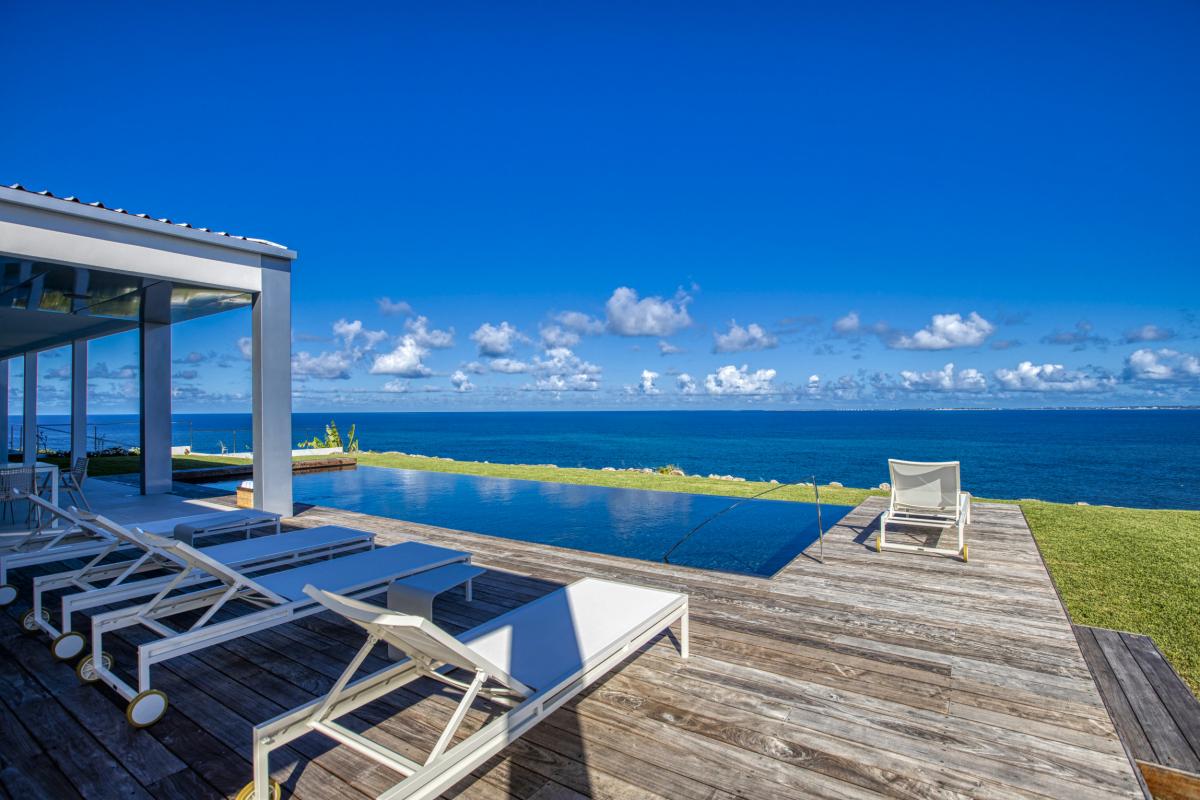 A louer villa Saint Martin Terres Basses - Villa 5 chambres - La Falaise aux oiseaux - piscine - jacuzzi - vue mer (6)
